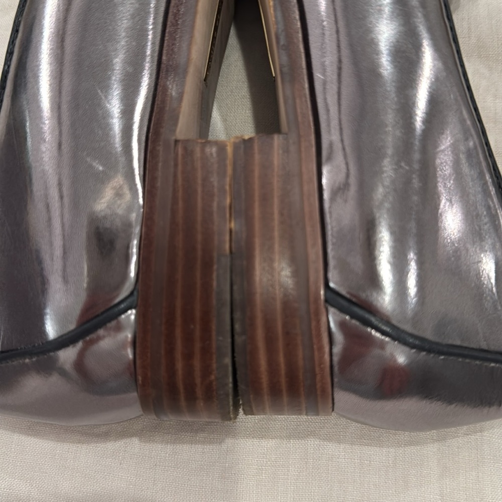 Louise et Cie Black Patent Leather Loafers with Fringe - Picture 10 of 10